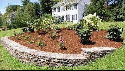 Retaining wall and garden bed